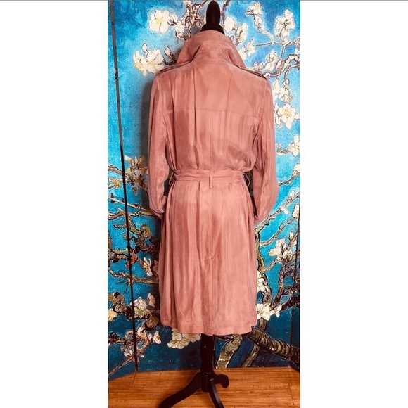 Sz L Banana Republic pink trench coat. - Picture 4 of 9